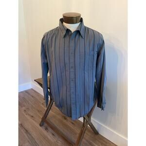 Matix Clothing Co Gray Striped Button Down Size XL